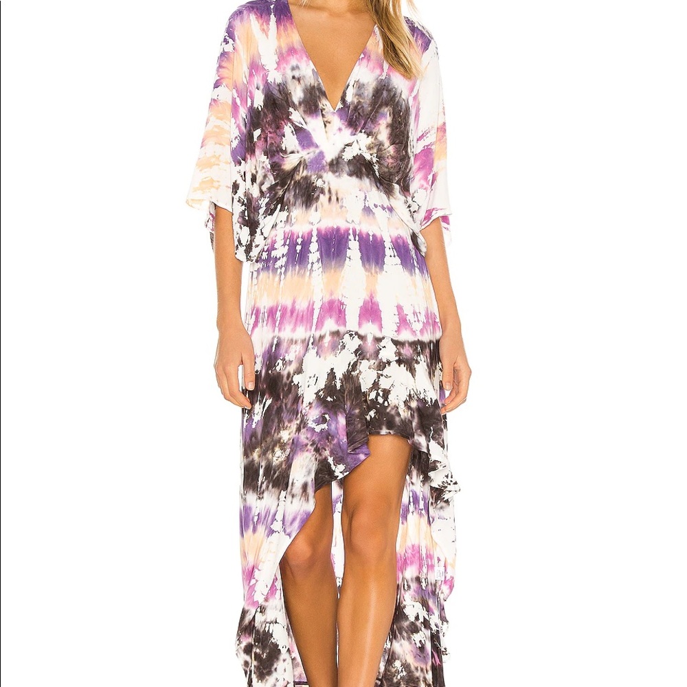 Young Fabulous Broke Thea dress Orchid Wash TieDye
